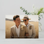 Zeer gehuwde, gevouwen Kaart op feestdag (Staand Voorkant)