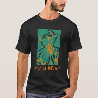 zeer geïnfundeerd oranje groen t shirt