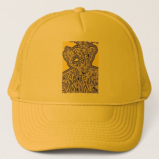 zeer geïnfuseerde mosterdhoning Trucker Hat Trucker Pet (Voorkant)