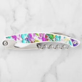 Zeer gekleurde abstracte vormen die drijven in mel kurkentrekker (Voorkant)