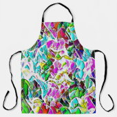 Zeer gekleurde abstracte vormen die drijven in mel schort (Voorkant)