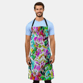 Zeer gekleurde abstracte vormen die drijven in mel schort (Gedragen)