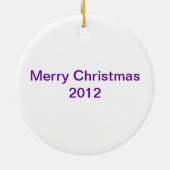 Zeer Gelica Kerstmis Keramisch Ornament (Achterkant)