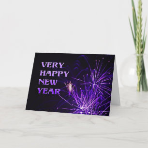 Zeer gelukkig nieuwjaar feestdagen kaart