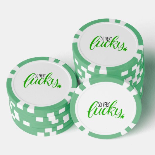 Zeer Gelukkig Poker Chip (Opstapeling)