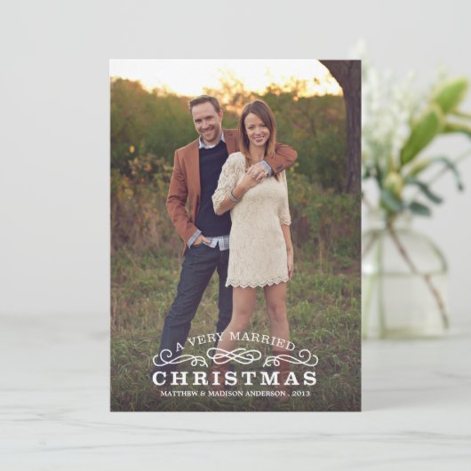 ZEER GEMARKEERDE CHRISTMAS | HOLIDAIRE FOTOKAART FEESTDAGENKAART (Staand voorkant)