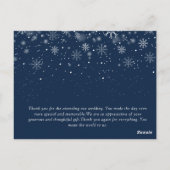 ZEER GEMARRIEERD | witte kerstmis Briefkaart (Achterkant)