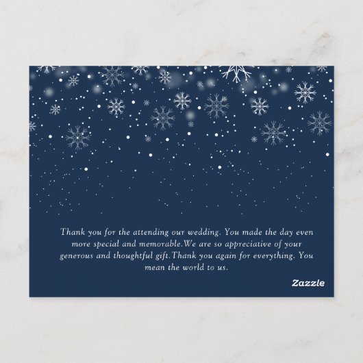 ZEER GEMARRIEERD | witte kerstmis Briefkaart (Achterkant)