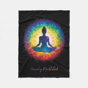 Zeer Gemediteerde Yoga Inspirerende Vreedzame Zen  Fleece Deken