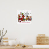 Zeer Gemeen Kerstman Grappige Poster (Keuken)