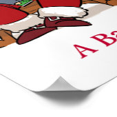 Zeer gemiddelde Santa Funny-Poster Poster (Hoek)