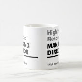 Zeer gerespecteerde algemeen directeur koffiemok (Center)