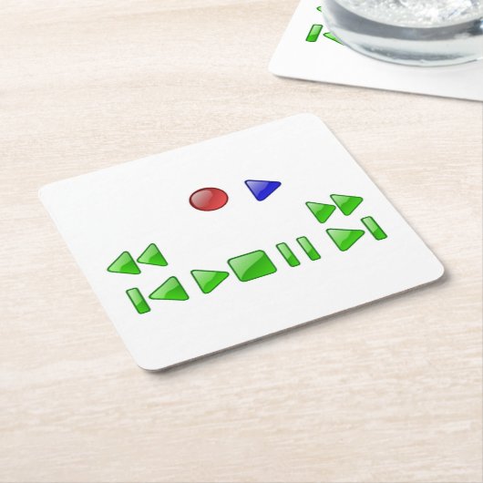 Zeer gesimuleerde DVD Player Button Onderzetter se (Schuin)