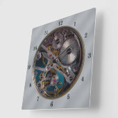 Zeer gesimuleerde transparante wandklok (Hoek)