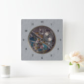 Zeer gesimuleerde transparante wandklok (Huis)