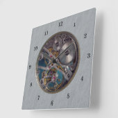 Zeer gesimuleerde transparante wandklok (Hoek)