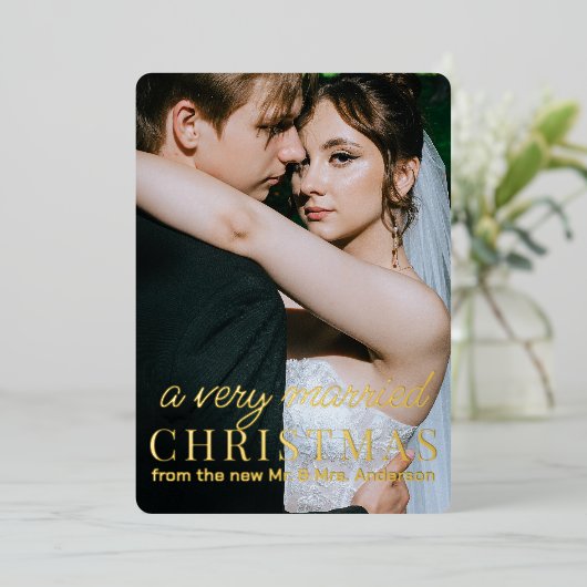 ZEER GETROUWD | vakantie bruiloft aankondiging (Staand Voorkant)