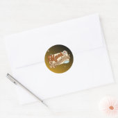 Zeer gewaardeerd ronde sticker (Envelop)