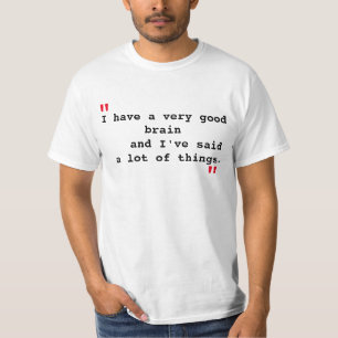 "Zeer goed brein", citaat T-shirt