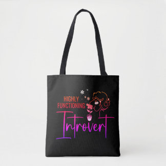 Zeer goed functionerende Introvert Tote Bag