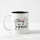 Zeer goed functionerende Introvert Tweekleurige Koffiemok (Links)