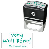 "Zeer goed gedaan" + Naam van instructeur Rubberst Zelfinktende Stempel (In situ)