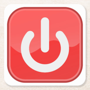 Zeer goed gesimuleerde On-Off Onderzetter Button s