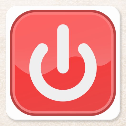 Zeer goed gesimuleerde On-Off Onderzetter Button s (Voorkant)