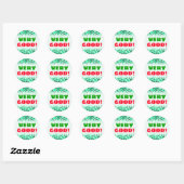 "ZEER GOED!" + Green Tiled Squares Pattern Sticker (Vel)