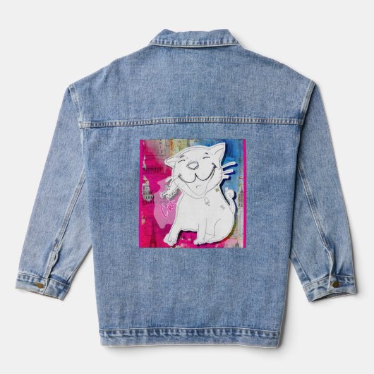 Zeer Goed Nieuws Kat Denim Jacket (Achterkant)