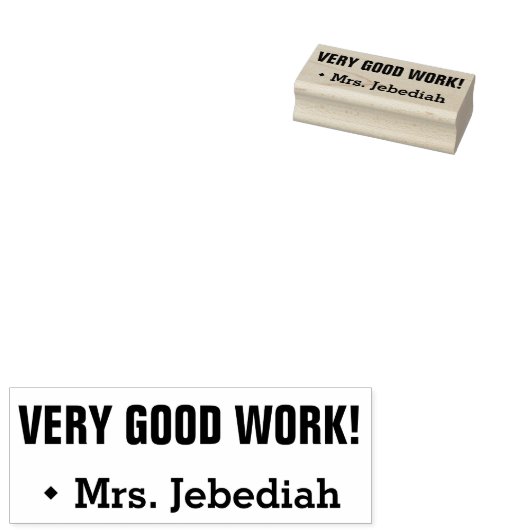 "ZEER GOED WERK!" Markeerstempel van rubber Rubberstempel (Gestempeld)