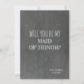 Zeer Grappig Bruidsmeisje / Maid of Honor Voorstel Kaart (Achterkant)