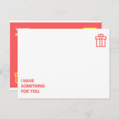 Zeer Grappig - Oranje Eenvoudig Minimalistisch Briefkaart (Voorkant / Achterkant)