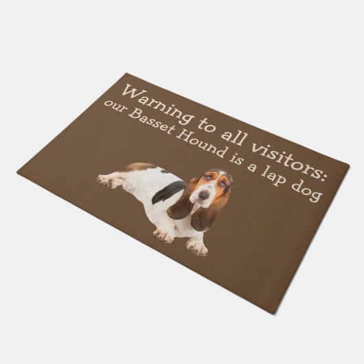 Zeer grappige Basset Hound Pet Humor Deurmat (Schuin)