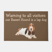 Zeer grappige Basset Hound Pet Humor Deurmat (Voorkant)