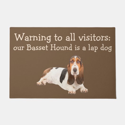 Zeer grappige Basset Hound Pet Humor Deurmat (Voorkant)