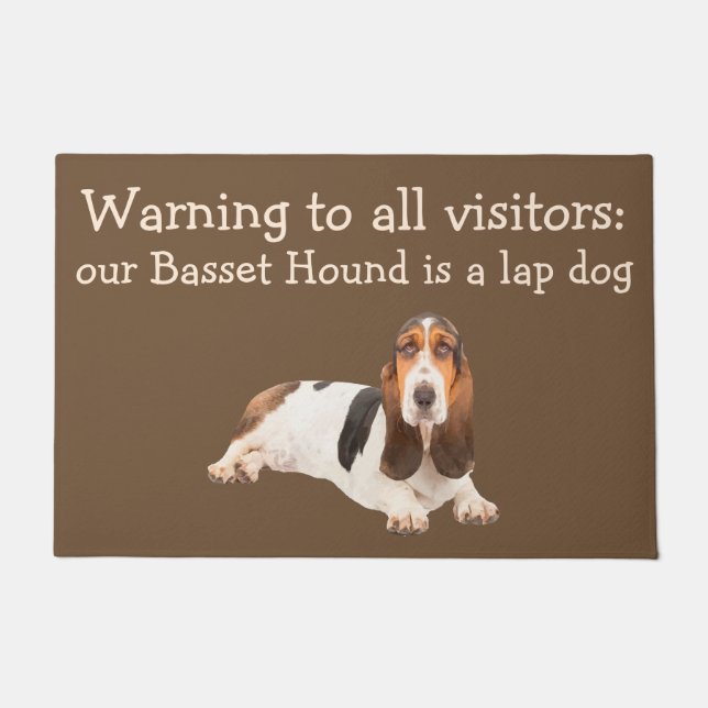 Zeer grappige Basset Hound Pet Humor Deurmat (Voorkant)
