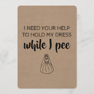 Zeer grappige Bridesmaid / Maid of Honor proposal Kaart