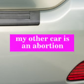 Zeer grappige feministische bumpersticker (Op auto)