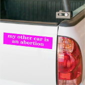 Zeer grappige feministische bumpersticker (Op Truck)