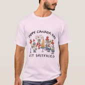 Zeer grappige Happy Canada Day T-Shirt (Voorkant)