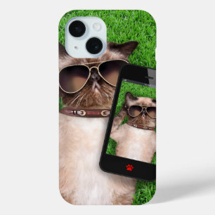 Zeer grappige kat iPhone 15 case