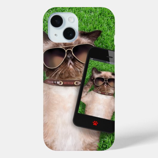 Zeer grappige kat Case-Mate iPhone case (Achterkant)