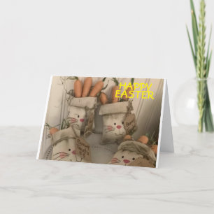 ZEER "GRAPPIGE" KONIJNTJES WENSEN JE EEN GELUKKIG KAART