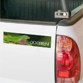 Zeer groene hagedis, GA GREEN! Bumpersticker (Op Truck)