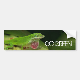Zeer groene hagedis, GA GREEN! Bumpersticker