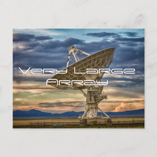 Zeer grote array als zonneset briefkaart (Voorkant)