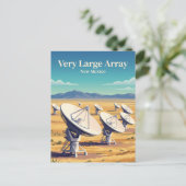Zeer Grote Array New Mexico Briefkaart (Staand voorkant)