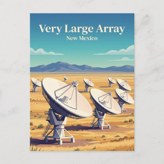 Zeer Grote Array New Mexico Briefkaart (Voorkant)