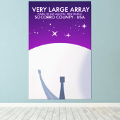 Zeer grote arrayruimte observatorium ruimtekunst. canvas afdruk (Insitu (Houten vloer))